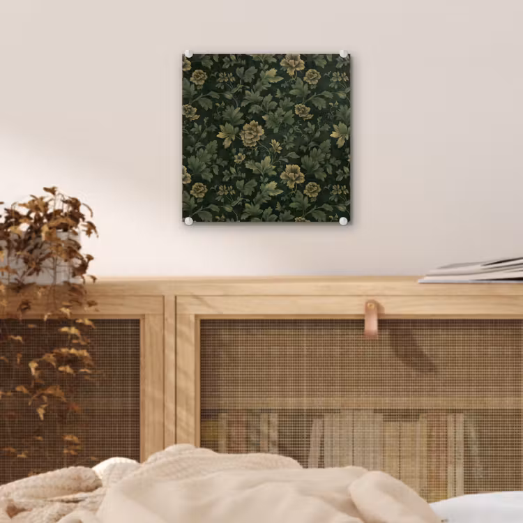 Donker - Groen - Goud - Botanisch plexiglas 5mm klein 11 -sfeer4