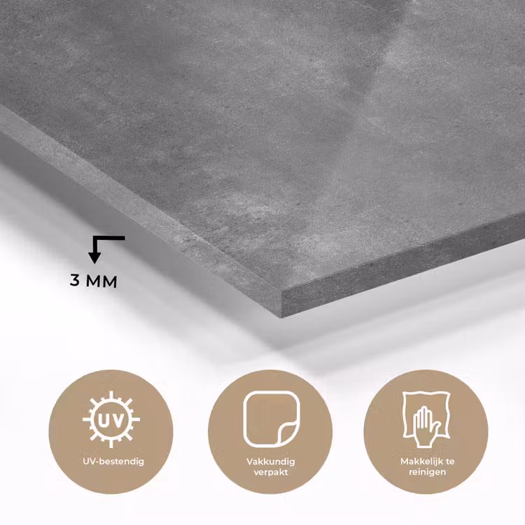 Donkergrijs - Ruw - Beton plexiglas 5mm klein 11 -sfeer2