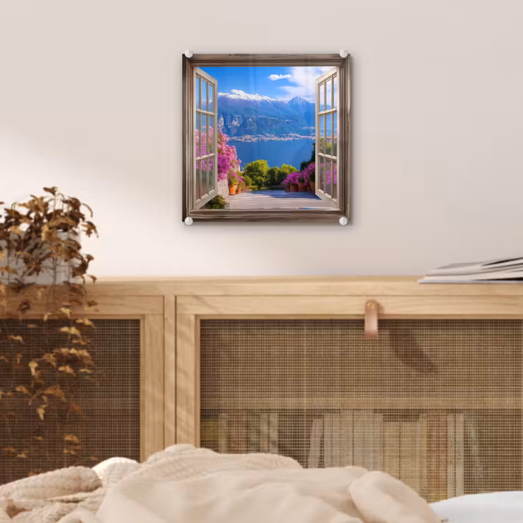 Doorkijk - Berg - Landschap - Uitzicht - Meer plexiglas 5mm klein -sfeer4
