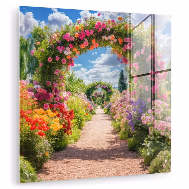 Doorkijk - Bloemen - Kleurrijk - Natuur plexiglas 5mm klein -zzzproduct_nieuw