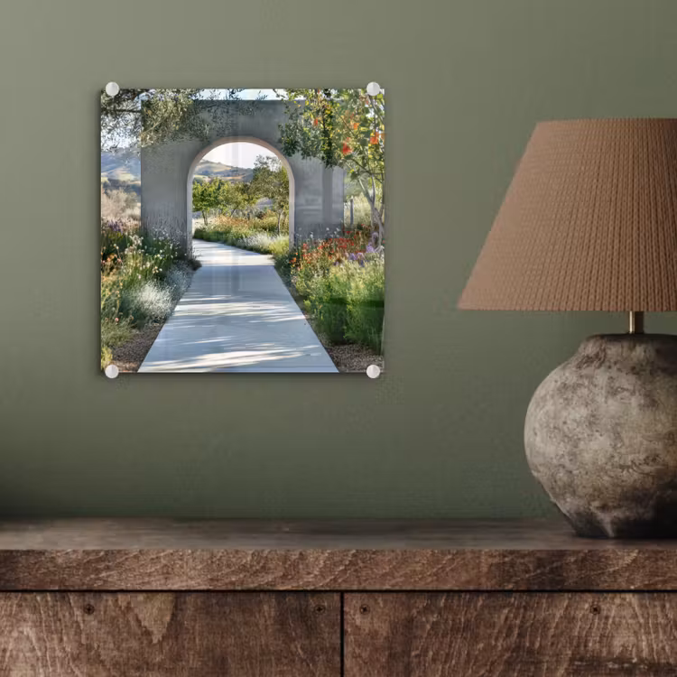Doorkijk - Pad - Beton - Landschap plexiglas 5mm klein -sfeer3