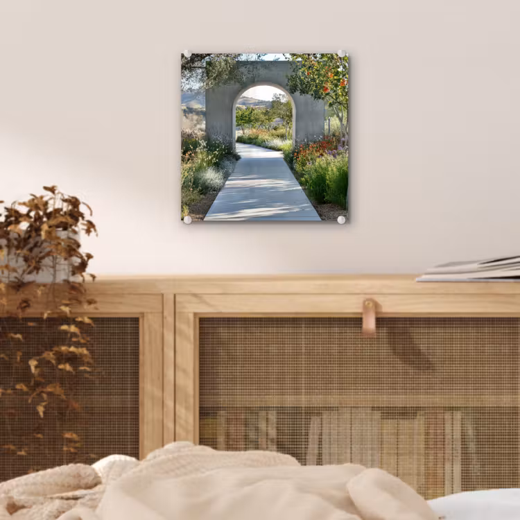 Doorkijk - Pad - Beton - Landschap plexiglas 5mm klein -sfeer4