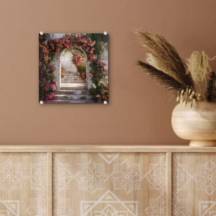 Doorkijk - Rozen - Vintage - Poort plexiglas 5mm klein -sfeer5