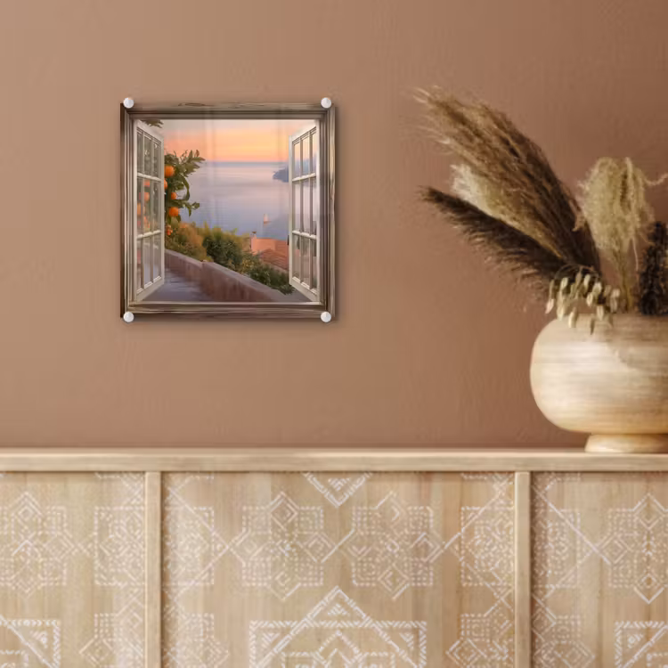 Doorkijk - Uitzicht - Meer - Landschap plexiglas 5mm klein -sfeer5