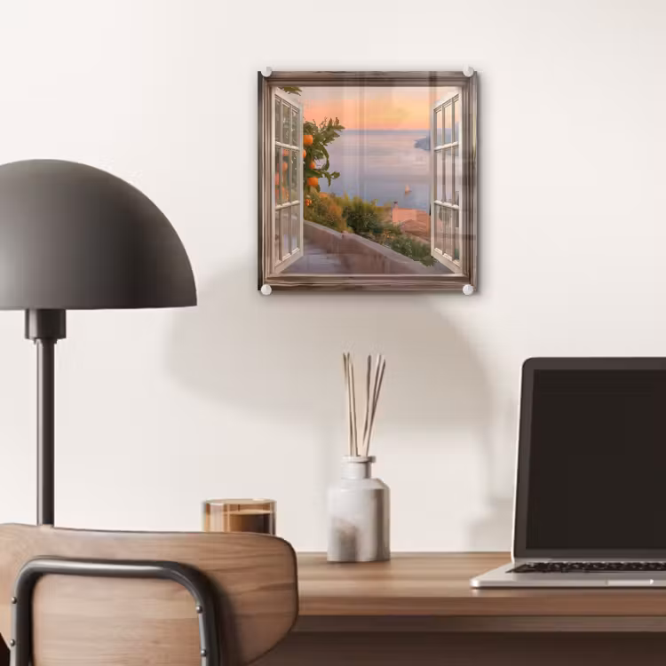 Doorkijk - Uitzicht - Meer - Landschap plexiglas 5mm klein -sfeer6