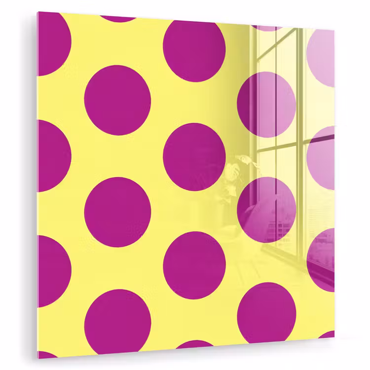Dots - Klassiek - Geel plexiglas 5mm klein 11 -zzzproduct_nieuw