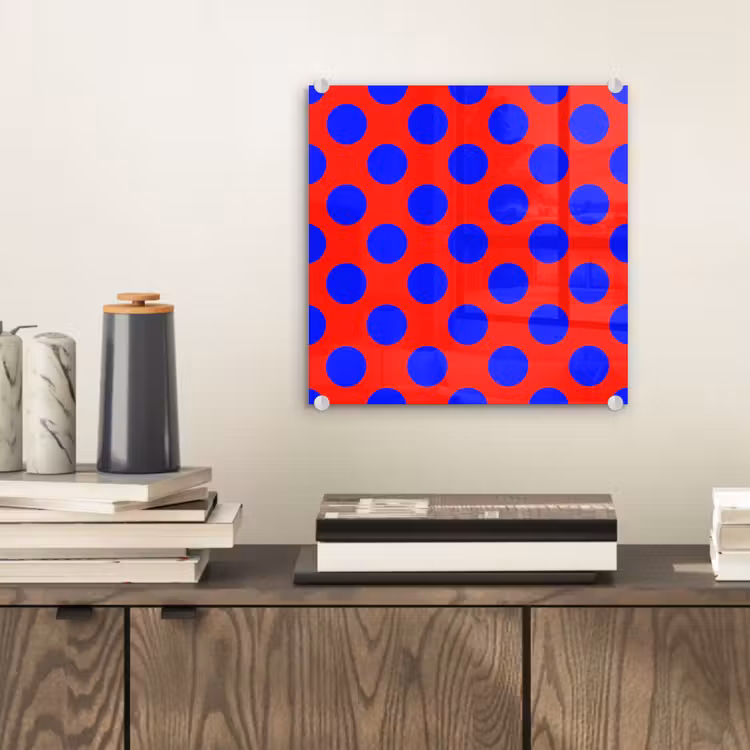 Dots - Klassiek - Rood plexiglas 5mm klein 11 -sfeer1
