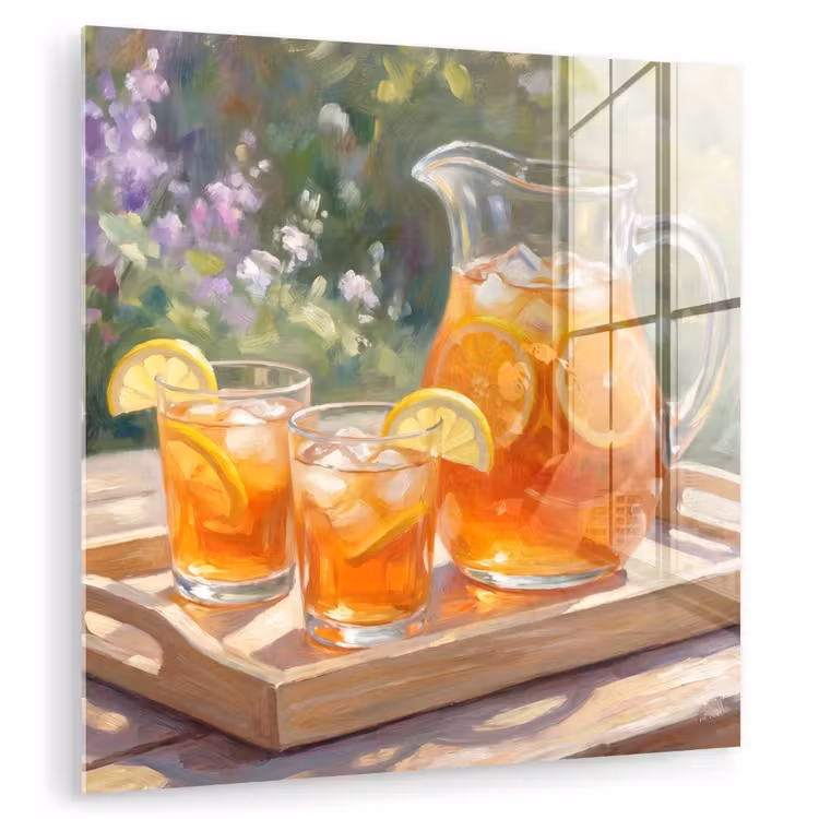 Drank - Citroen - Zomer - Tuin - Geel plexiglas 5mm klein -zzzproduct_nieuw