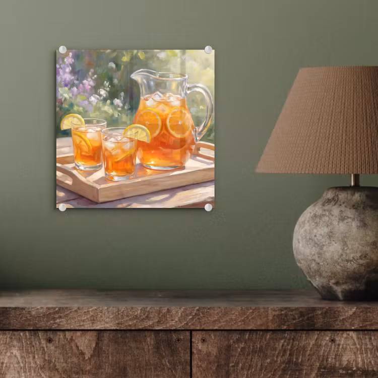 Drank - Citroen - Zomer - Tuin - Geel plexiglas 5mm klein -sfeer3