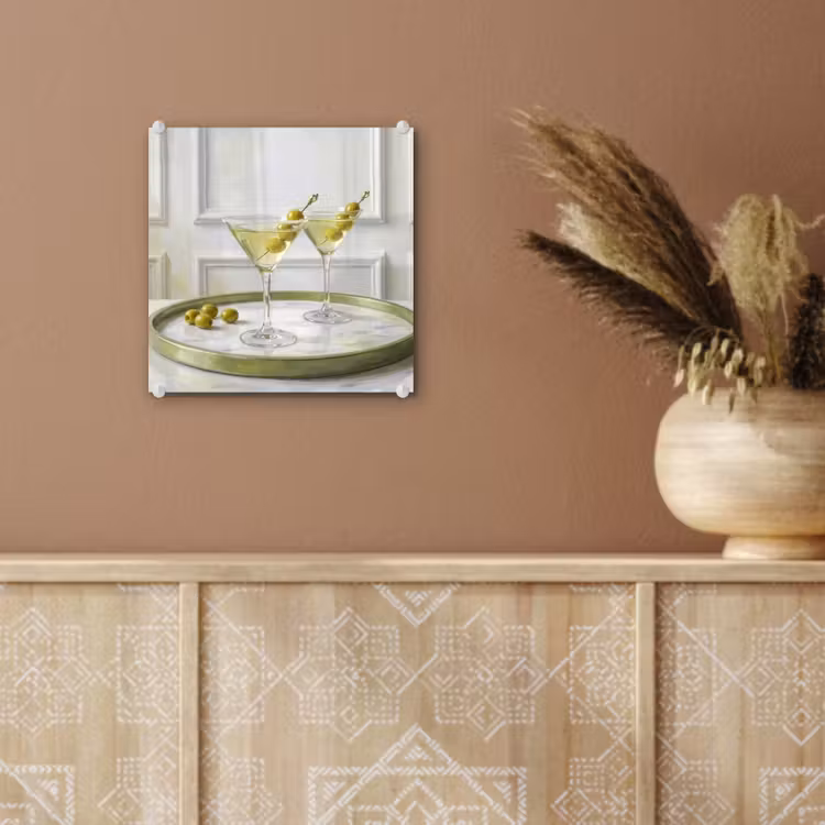 Drank - Martini - Olijven - Modern - Wit plexiglas 5mm klein -sfeer5