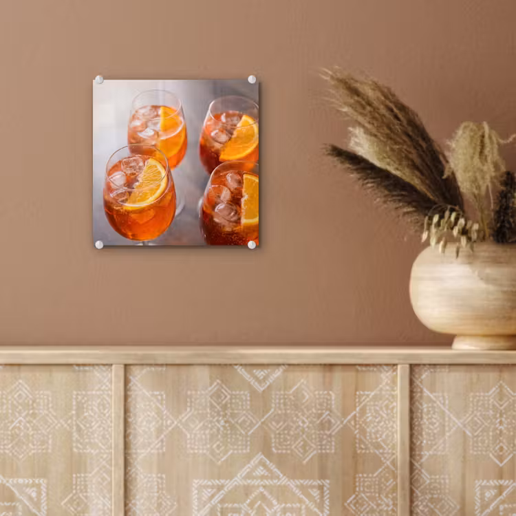 Drank - Sinaasappel - IJs - Zomer - Oranje plexiglas 5mm klein -sfeer5