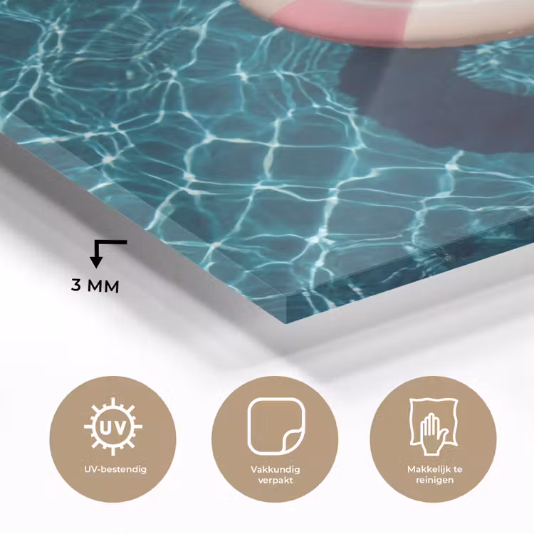 Drijvend - Zwemband - Water plexiglas 5mm klein -sfeer2