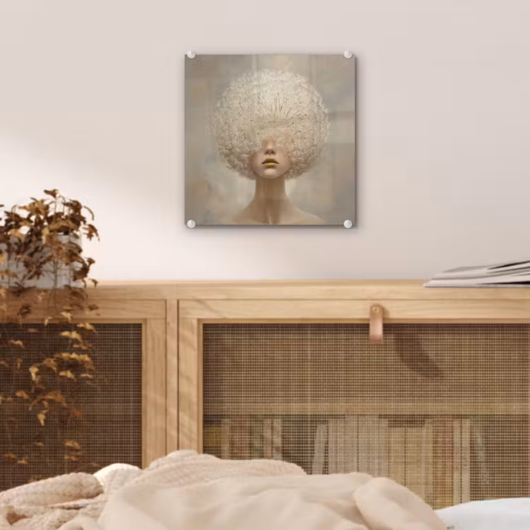 Dromerig - Beige - Paardenbloemzaadjes plexiglas 5mm klein -sfeer4