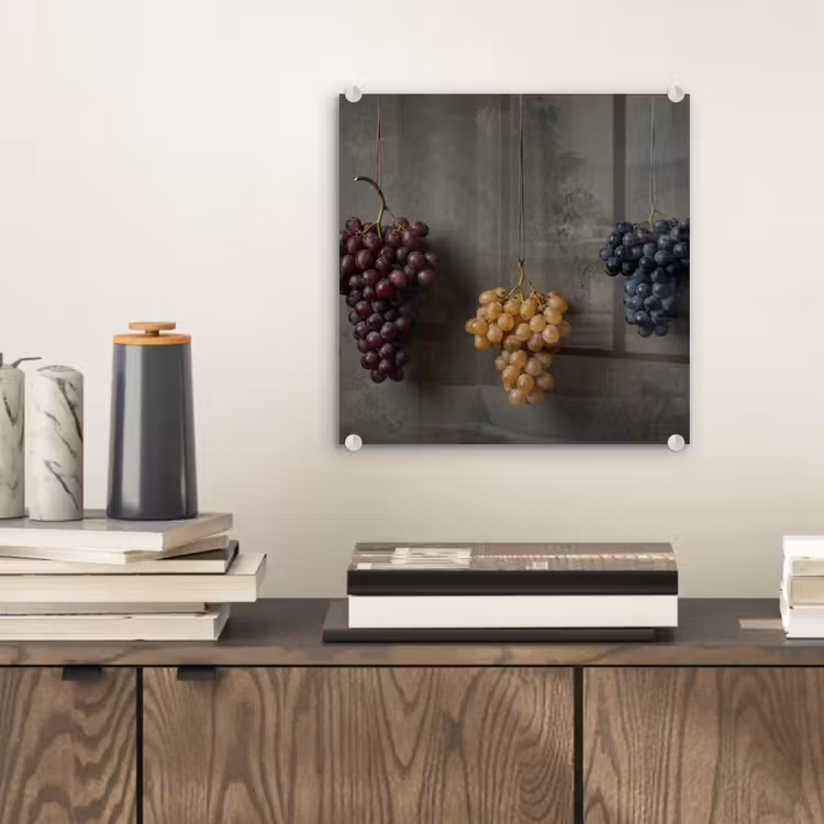 Druiven - Kleurrijk - Muur plexiglas 5mm klein -sfeer1