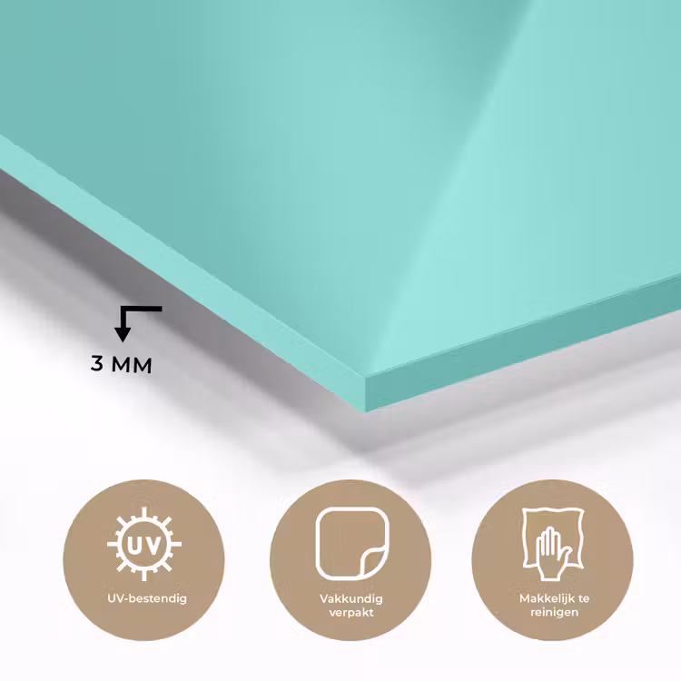 Electric - Cyan - Turkoois plexiglas 5mm klein 11 -sfeer2
