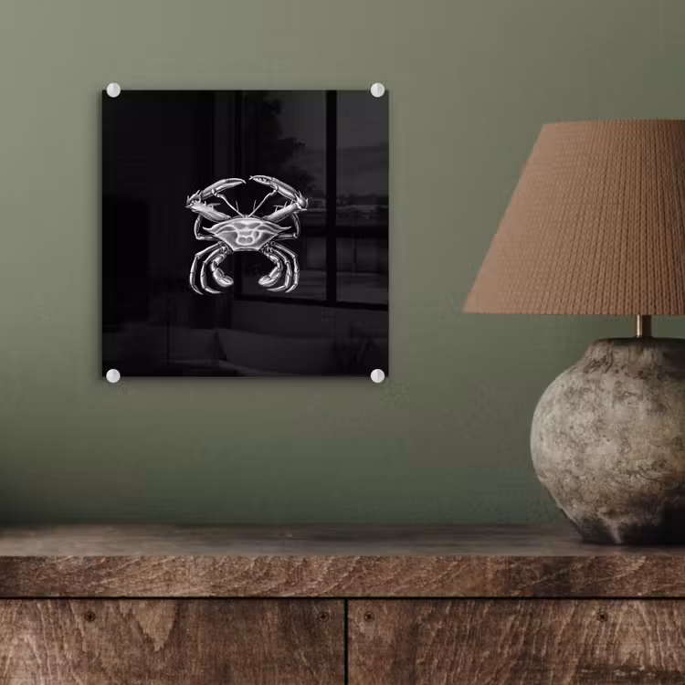 Ernst Haeckel - Krab - Oude meesters - Vintage - Dieren - Kunst plexiglas 5mm klein -sfeer3