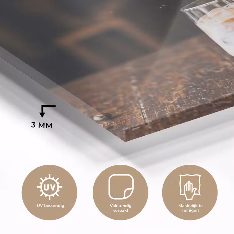 Espresso - Melk - Café plexiglas 5mm klein -sfeer2