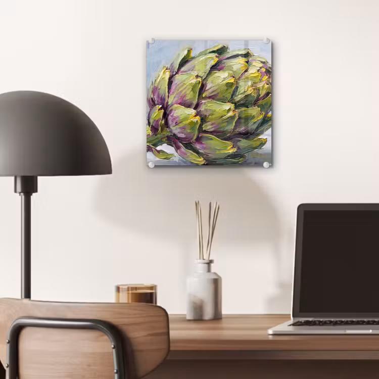 Glas schilderij - Eten - Artisjok - Modern - Eten - Artisjok - Modern plexiglas 5mm klein