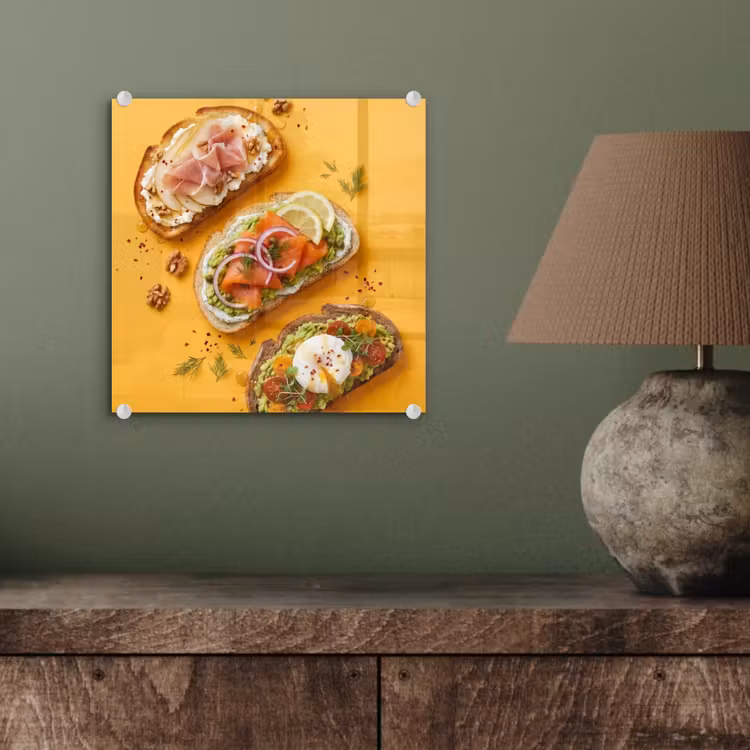 Eten - Brood - Ontbijt - Modern - Kleurrijk plexiglas 5mm klein -sfeer3