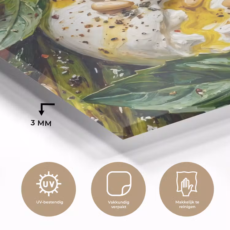 Eten - Groenten - Kaas - Modern - Vers plexiglas 5mm klein -sfeer2