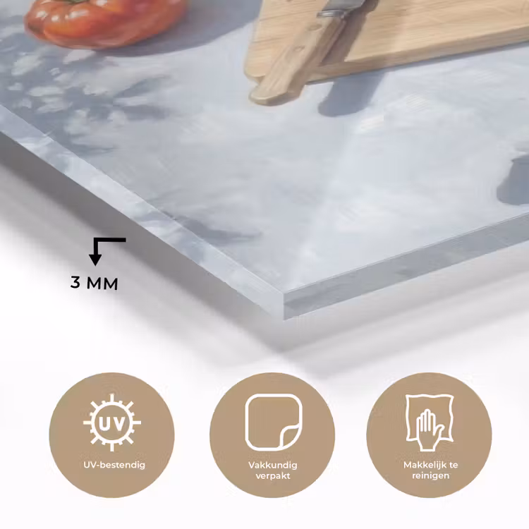 Eten - Keuken - Ingrediënten - Stillleven - Rood plexiglas 5mm klein -sfeer2