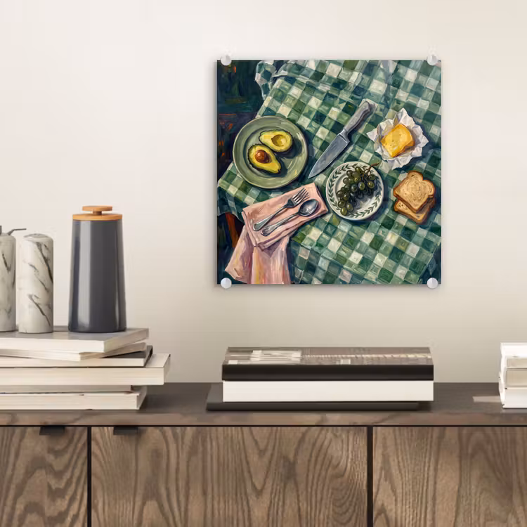 Eten - Ontbijt - Tafel - Modern - Groen plexiglas 5mm klein -sfeer1