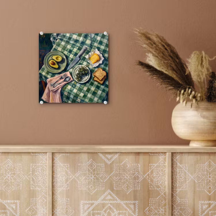 Eten - Ontbijt - Tafel - Modern - Groen plexiglas 5mm klein -sfeer5