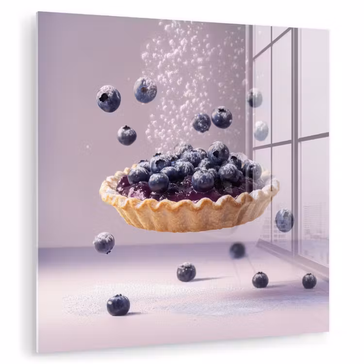 Eten - Taart - Bessen - Blauw plexiglas 5mm klein -zzzproduct_nieuw
