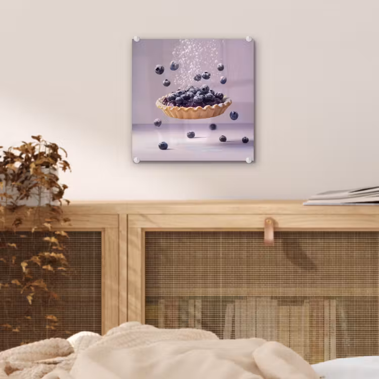 Eten - Taart - Bessen - Blauw plexiglas 5mm klein -sfeer4