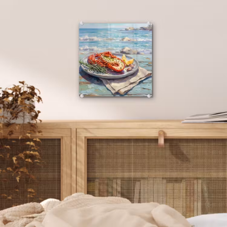 Eten - Zee - Kust - Modern - Blauw plexiglas 5mm klein -sfeer4