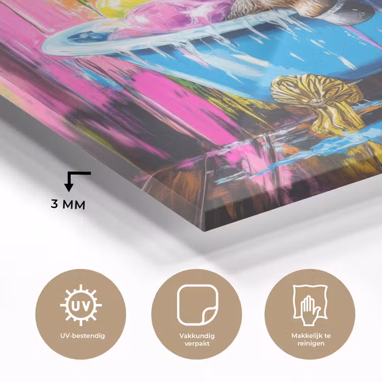 Ezel - Badkuip - Roze - Schuim plexiglas 5mm klein -sfeer2