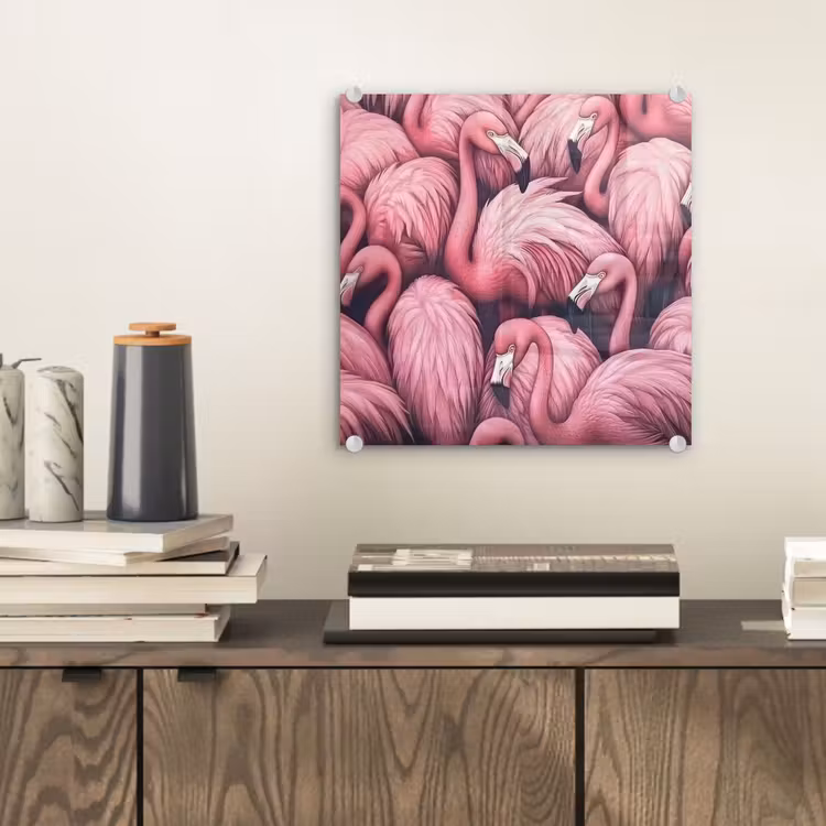 Flamingo - Roze - Dieren plexiglas 5mm klein -sfeer1