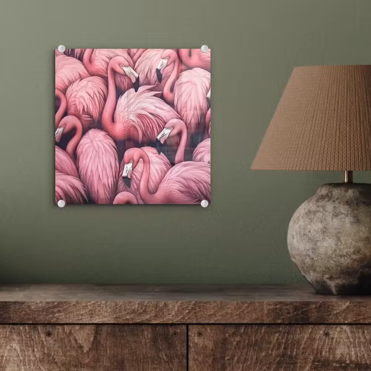 Flamingo - Roze - Dieren plexiglas 5mm klein -sfeer3
