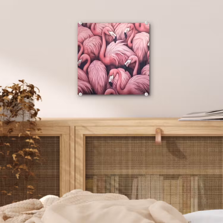 Flamingo - Roze - Dieren plexiglas 5mm klein -sfeer4