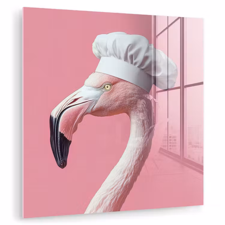 Flamingo - Roze - Koksmuts - Vogel plexiglas 5mm klein -zzzproduct_nieuw