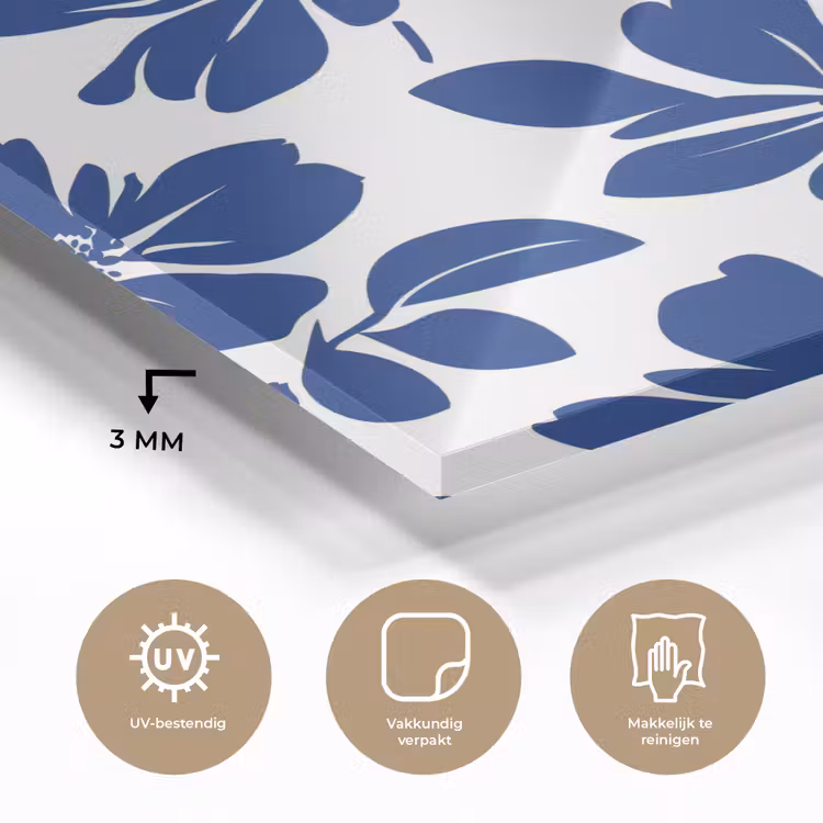 Floraal - Modern - Blauw plexiglas 5mm klein 11 -sfeer2