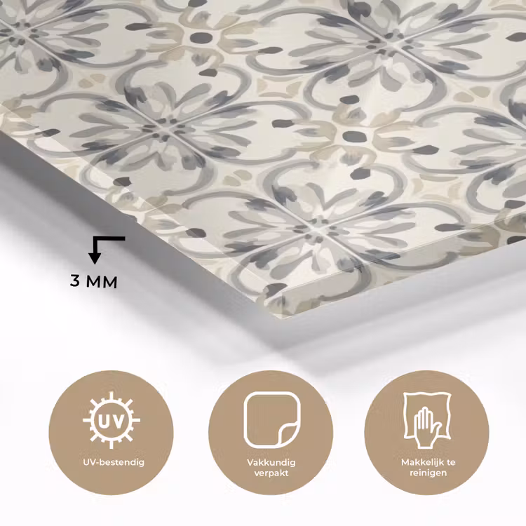 Floraal - Patroon - Kleurrijk plexiglas 5mm klein 11 -sfeer2