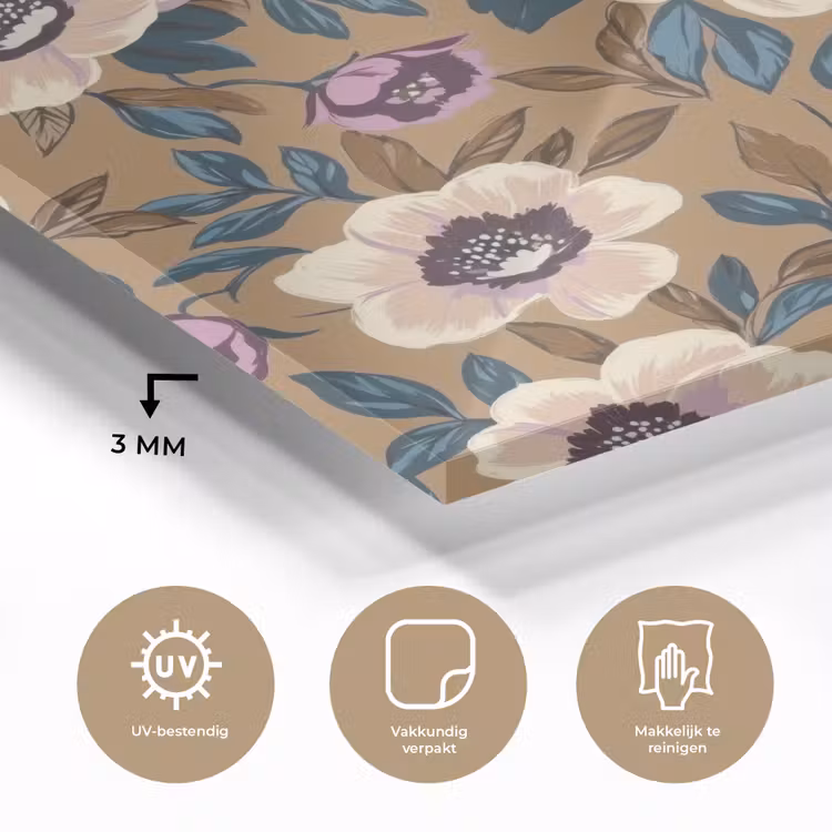 Floraal - Stilleven - Kleurrijk plexiglas 5mm klein 11 -sfeer2