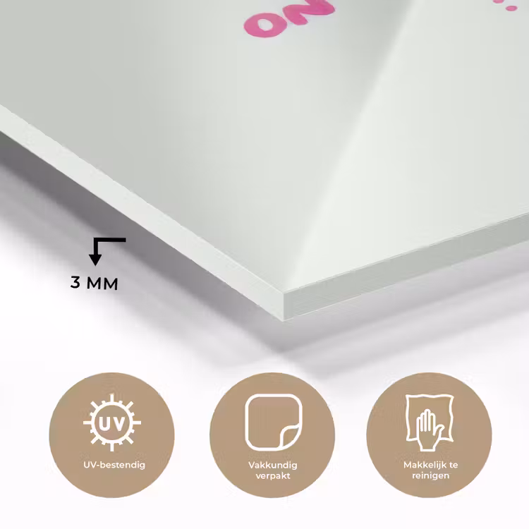 Focus - Beige - Roze - Smiley plexiglas 5mm klein -sfeer2