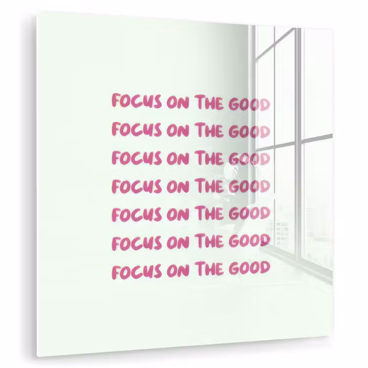 Focus on the good - Roze plexiglas 5mm klein -zzzproduct_nieuw