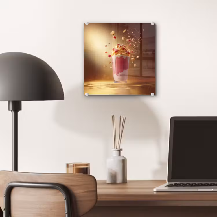Framboos - Smoothie - Drinken - Roze plexiglas 5mm klein -sfeer6