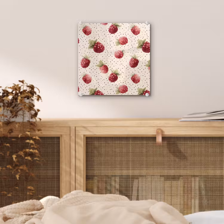 Framboos - Stippen - Rood plexiglas 5mm klein 11 -sfeer4