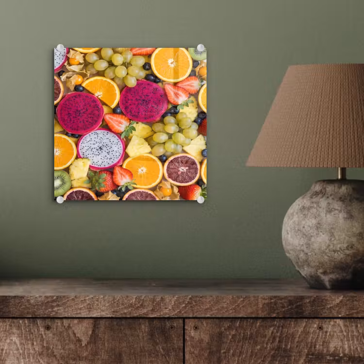 Fruit - Assortiment - Kleurrijk - Gezondheid plexiglas 5mm klein -sfeer3