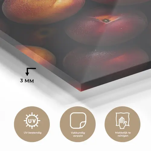 Fruit - Close up - Nectarines plexiglas 5mm klein -sfeer2