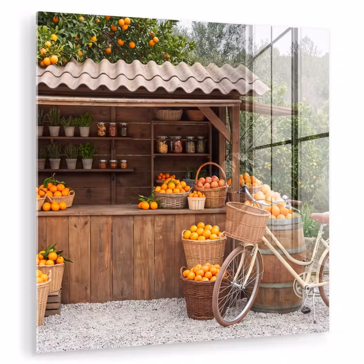 Glas schilderij - Fruit - Markt - Landelijk - Fruit - Markt - Landelijk plexiglas 5mm klein
