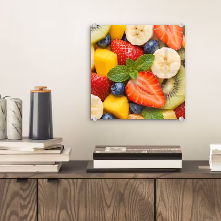 Fruit - Plakjes - Eten - Kleurrijk plexiglas 5mm klein -sfeer1