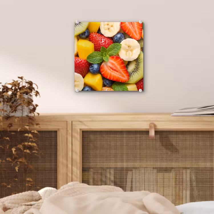 Fruit - Plakjes - Eten - Kleurrijk plexiglas 5mm klein -sfeer4