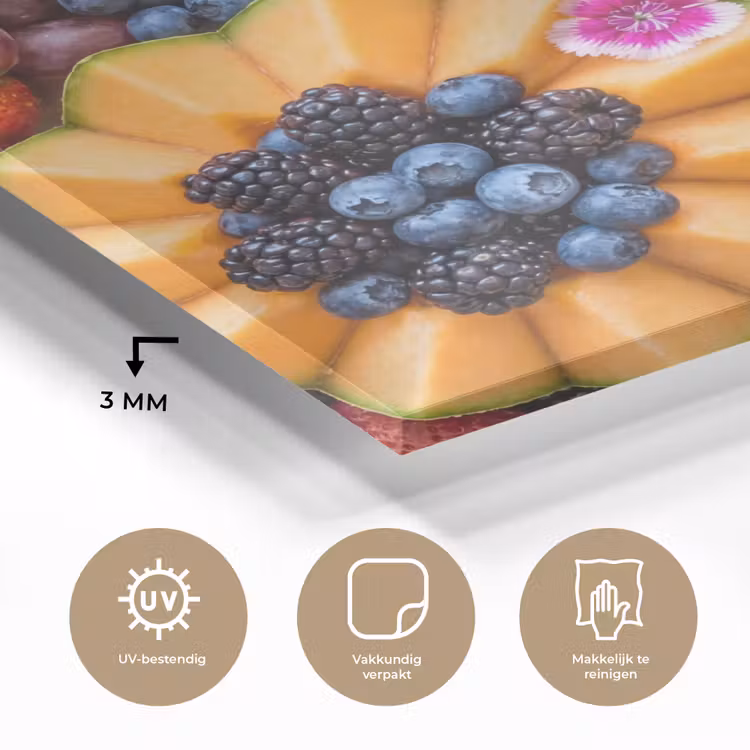 Fruit - Vers - Variatie - Eten - Kleurrijk plexiglas 5mm klein -sfeer2