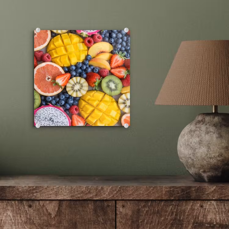 Fruit - Versneden - Kleurrijk - Eten - Gezond plexiglas 5mm klein -sfeer3