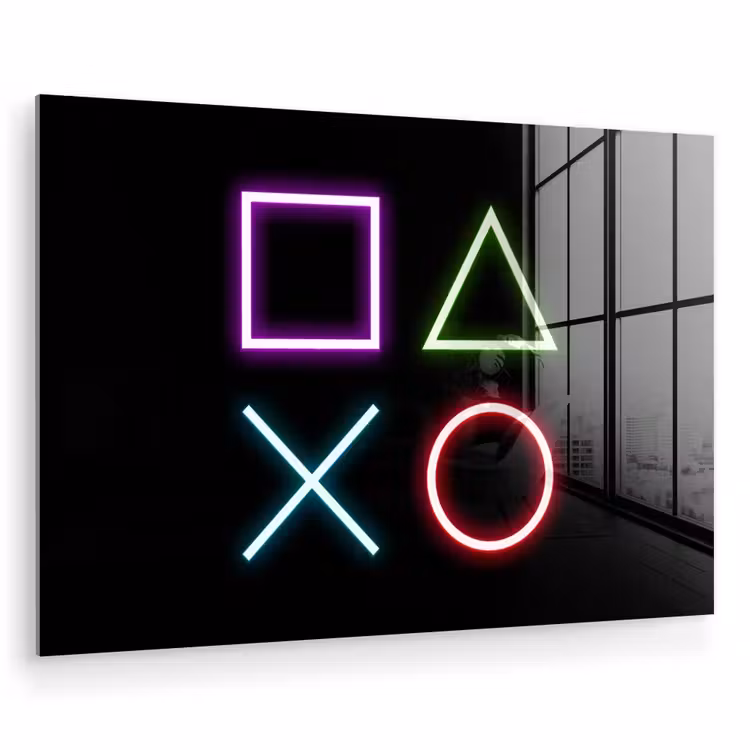Gaming - Neon - Console - Zwart - Controller - Gamen plexiglas 5mm klein -zzzproduct_nieuw